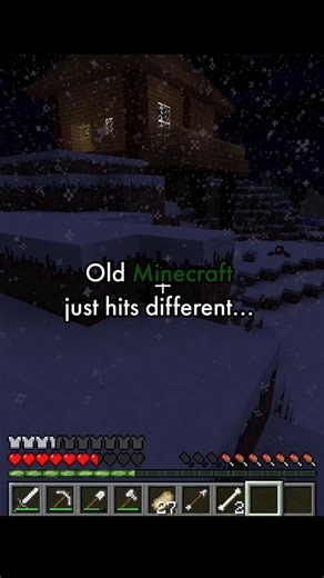 Old Minecraft Just Hits Different 😭