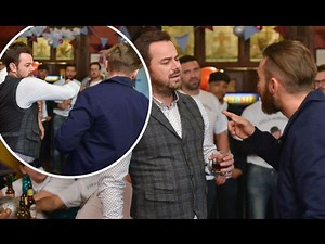 EastEnders - Mick Carter Punches Dean Wicks (28th December 2015)