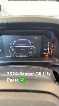 2024 Ford Ranger Oil Life Reset #fordranger #ford #shorts #short #shortvideo #shortsfeed