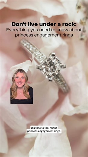 princess cut engagement rings stay a bridal classic for a reason 💍✨. This shape has all the class, the drama, with a perfect regal touch 👑. | The Knot