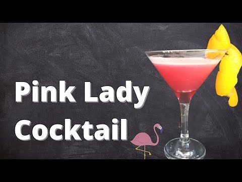 Easy Pink Lady cocktail! (Classic gin recipe)