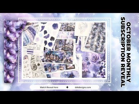 October Planner Sticker Subscription Unboxing 2025