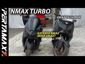 Physical Comparison of Yamaha Nmax Turbo 155 VS XMAX 250 Connected TechMax Magma Black. Compariso...