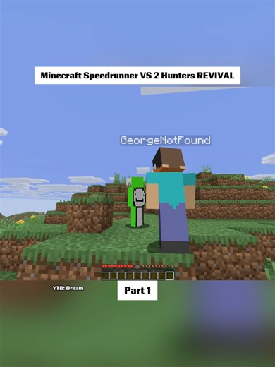 Minecraft Speedrunner Faces Off Against Two Hunters