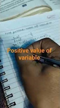 Find positive value of variable