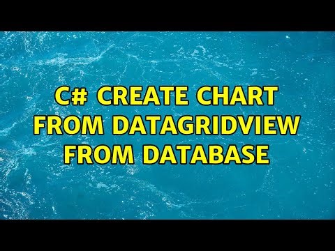 C# create chart from datagridview from database