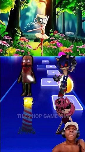 Brainrot EXE vs Sonic EXE vs Amy EXE vs Lighthouse Monster x Coffin Dance Tiles Hop #shorts