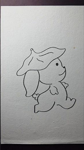 how to draw an rabbit step by step for beginners