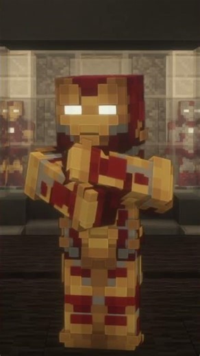 Suit Comes To You In Pieces! || Iron Man Mod Minecraft #minecraft #gaming #marvel #minecraftshorts