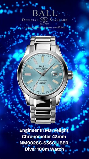 Peter Han Chong Kuang on Instagram: "Ball Engineer III Marvelight Chronometer 43mm Swiss COSC-certified accuracy, rugged 904L stainless steel, and always-on micro gas tube illumination. A powerful, no-nonsense tool watch made for true collectors. 🔥 Own the legend—order now before it’s gone. #BallWatch #EngineerIIIMarvelight #WatchCollectors #SwissWatch #ToolWatch #WatchReels"
