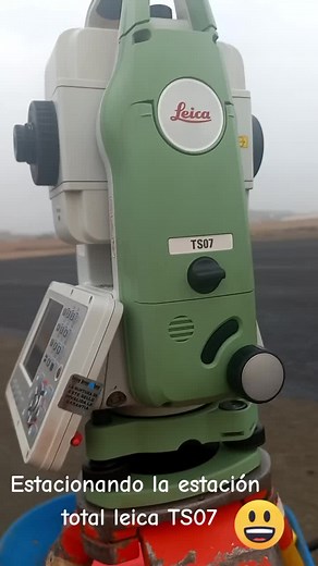 Estacionando la estación leica TS07, metodo inversa. #topografia #ingenieros#construction #viralvideotiktok