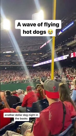 Dollar dog night at the Phillies game got out of hand 😂 (via @erickamcdermott/TT) | #shorts