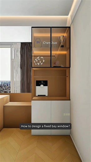 6.6K views · 40 reactions | Make Your Fixed Bay Window Super Useful in 5 Smart Steps ✨犯 | Decoration Courses | Facebook