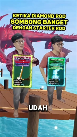 Ketika Diamond Rod Menjadi Sombong Di Fish it 🤣