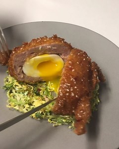 186K views · 1.3K reactions | Looks like a WHOLE QUAIL, is actually stuffed with an entire SCOTCH EGG 勞 this reveal is INSANE!! Find it at Blackbird in Chicago!!! Shout out to chef Ryan Pfeiffer of Blackbird for providing us with the video! | Foodbeast | Facebook