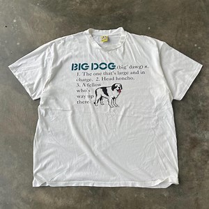 Vintage 90s Big Dog T-shirt, Big Dawg Definition Head Honcho Saint Bernard Retro Graphic Tee Animal Memories Summer Nostalgia Souvenir Gift - Etsy