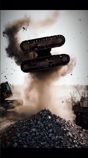 Unbelievable Concrete Demolition! 💥 Watch This Excavator Tear Down a Bridge!