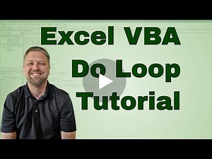 VBA Excel Do While Loop Tutorial