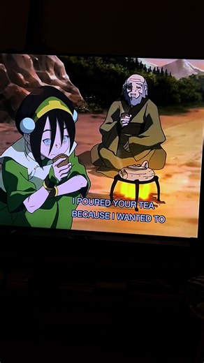 my 2 fav characters in the same frame #avatarthelastairbender #toph #iroh