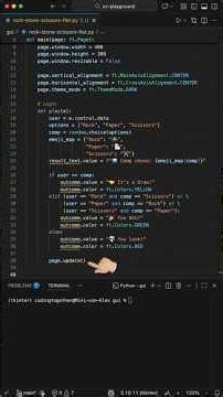 Rock Paper Scissors with Flet GUI in Python #programming #python #coding