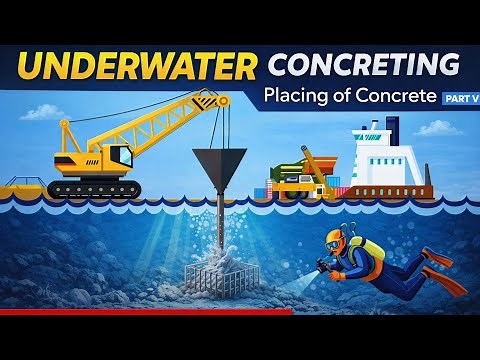Underwater Concreting || Placing of Concrete || Manufacture of Concrete #18 ||