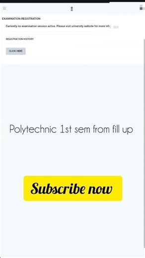 Polytechnic 1st Semester Exam Form Fill-Up Started Today #polytechnic