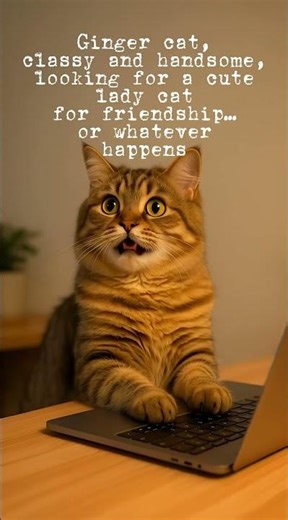 POV: Your Cat Is Online Dating 😺💻