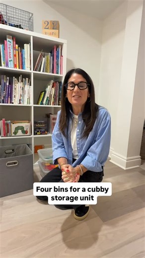 OrganizeDetroit on Instagram: "Four bins I love to use for a cubby storage unit! Comment LINK for all of these bins!"