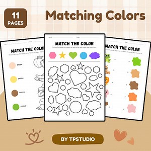 Matching Colors Worksheets