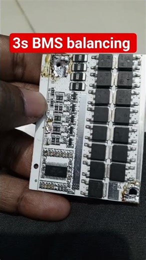 A 3S BMS with balancing is designed for lithium battery packs made of three cells in series.
