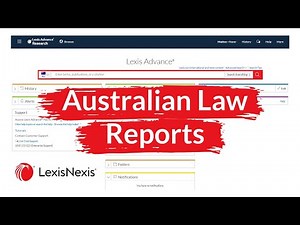 LexisNexis Advance Tutorial: Access Australian Law Reports