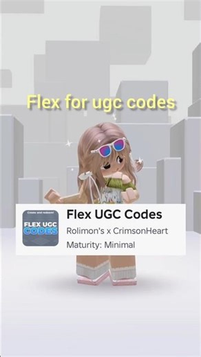 flex for ugc codes #roblox #freeugcroblox #codes