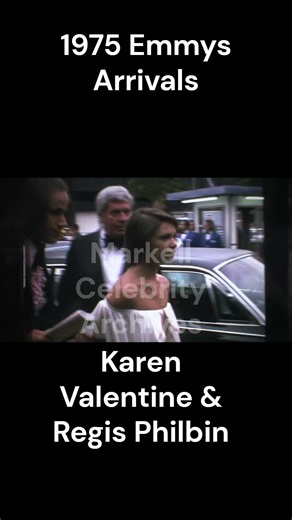 Karen Valentine & Regis Philbin - 1975 Emmys Arrivals