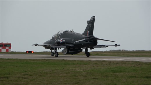Two RAF Hawk T2 Jets Lining Up for Takeoff at RAF Valley 📸 Captured by DCFH.Aviation, October 2025 Follow for more daily aviation videos and photos from RAF bases and UK airshows. #RAF #hawkt2 #rafvalley #planespotting #MilitaryJets #RoyalAirForce #aviationphotography | Dcfh Aviation