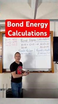 How do you work out the energy change of a chemical reaction using bond energies? #chemistrypaper1