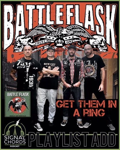 Home of the Underground on Instagram: "✳️ PLAYLIST ADD: Band: @battleflask Song: Get Them In A Ring 🗯 Taking the west coast by storm since their inception in 2006, Battle Flask has raised the bar for punk rock music with their relentless touring and flawless live performances. From the seedy underbelly of North Hollywood, Battle Flasks’ list of press and gigs reads like a “who’s who” of punk rock. The band has generated a lot of press and has been featured in publications such as Fat Mike’s Pun