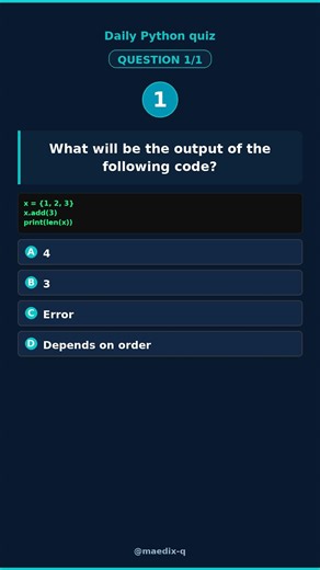 Python Quiz: Adding Duplicate Values to a Set