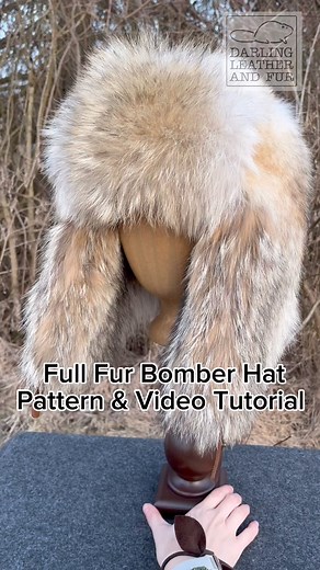 Full Fur Bomber Hat PDF Pattern & Video Tutorial is available on my website! Learn to see your own fur hat NO SEWING EXPERIENCE NEEDED! https://darlingleatherandfur.com/collections/patterns-tutorials . #furtrapping #trapline #beavertrapper #beavertrapping #coyotehunting #coyotetrapping #foxtrapping #predatorhunting #predatortrapping #trapping #deerhunting #furhandling #raccoontrapping #safariclub #coondog #oddities #bearhunt #bearhunting #meateater #fuledbynature #taxidermy #taxidermist #furrier