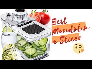 Adjustable Mandoline Slicer with Spiralizer Vegetable Slicer Review