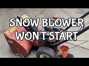 Snow Blower Won't Start - Complete Troubleshooting Steps That You Can Do