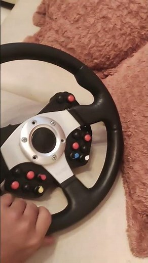 a wireless button box steering wheel #simracing #motionsimulator #gaming #diy