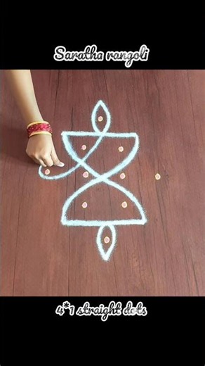 daily rangoli design for beginers#shortsfeed #shortsvideo #shorts #trending #viral #rangoli #muggulu