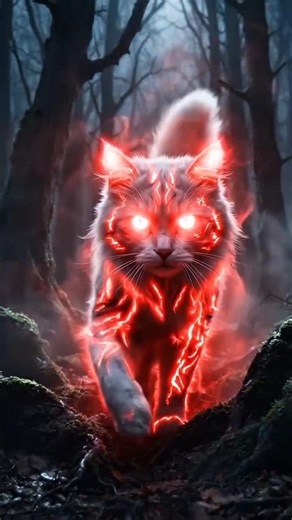 #HorrorCat#AIvideo#DarkForest#LoopVideo#3DAnimation#AIshorts #ViralVideo#ScaryVideo#YouTubeShorts#t
