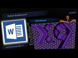 Endnote ile atıf yapma | Referans Ekleme | Kaynak Gösterme | Endnote Kullanımı