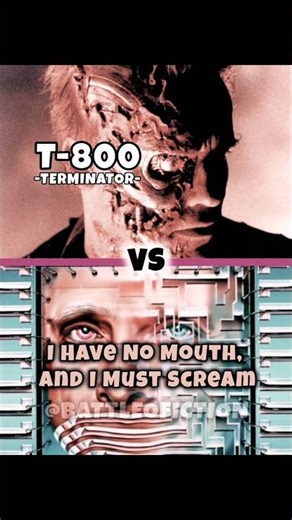 Terminator T-800 vs I Have No Mouth, and I Must Scream #shorts #vs #vsedit #versus #vsb #terminator