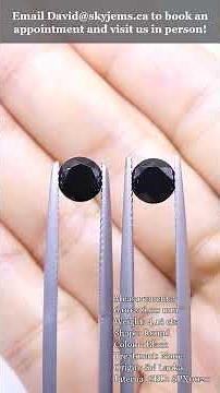 4.16 ct 4 Stones Black Spinel from Sri Lanka | Toronto