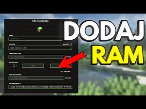 Jak przydzielić więcej RAM do Minecraft Java