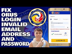 How To Fix ORUS Login Invalid Email Address and Password on ORUS App