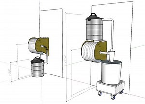 Possible Shop Vac Hose Reel Layout