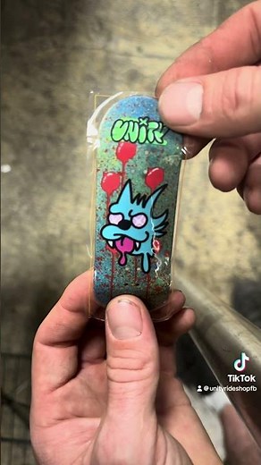 Applying Graphic to Custom Painted Fingerboard Deck